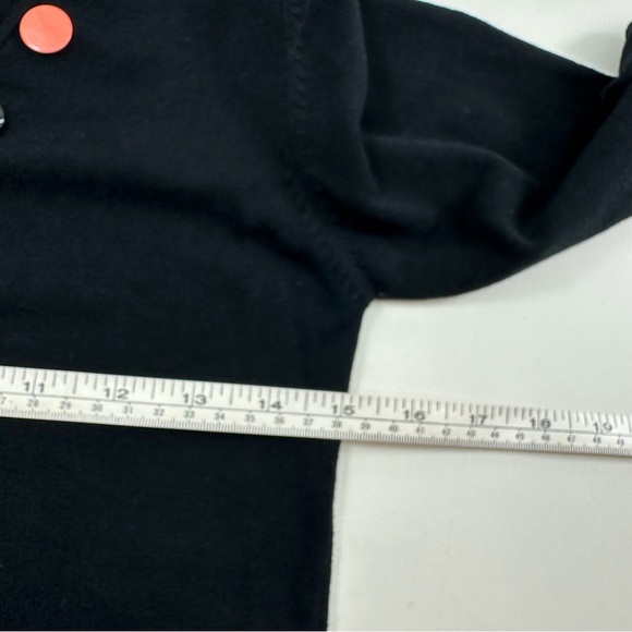 One Girl Who Sweater Women’s Small Black Colorful Snap Embellished Long Sleeve - Picture 6 of 9